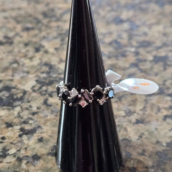 Bomb Party RBP5535 “Best Part of Me” Black Onyx Cubic Zirconia Sz 6 - Picture 1 of 5